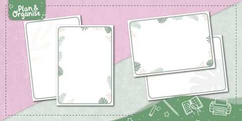 Muted Botanical Themed Acorn Posters