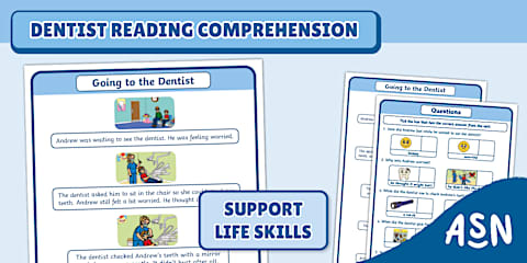Going Swimming Reading Comprehension with Visual Supports