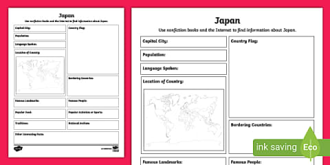 Japan Map Assignment Japan Map Labeling Activity for 3rd-5th Grade