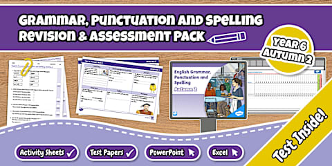 Year 5 Spring 1 Grammar, Punctuation and Spelling Revision & Assessment ...