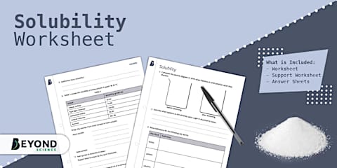 Year 7 - Year 10 Science Solute, Solvent and Solution Match and Draw