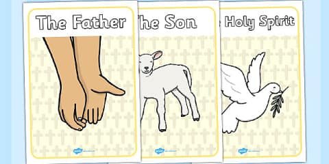 Trinity Word Map The Holy Trinity Diagram Colouring Sheet