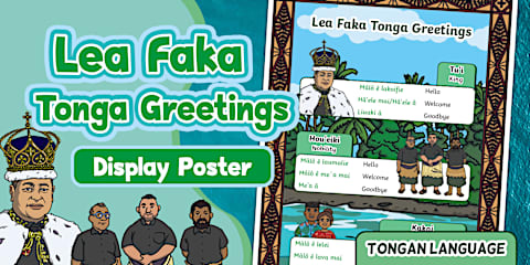 Tongan Pronunciation Guide Poster
