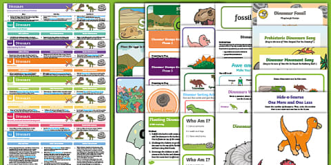 EYFS Dinosaurs Activity Planning and Continuous Provision Ideas (Reception)