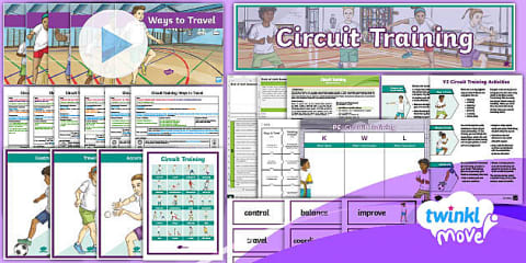 Twinkl Move PE - Year 5 Circuit Training: Unit Pack
