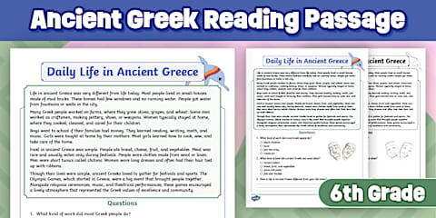 Ancient Greece Research Graphic Organizer and Writing Template for 6th ...
