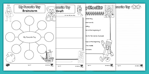 My Favorite Toy Draw and Write Worksheet
