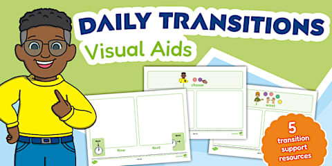 Visual Transition Example Transitions Visual Support Pack