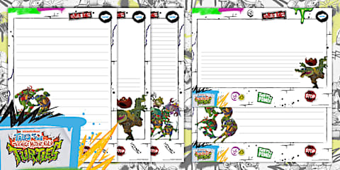 TMNT: Pencil Control and Letter Formation Activity Booklet