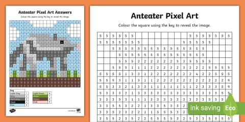 Orange Pixel Art Template