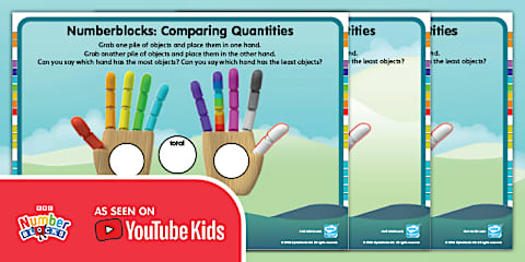Monster Eyes Comparing Quantities Display Posters
