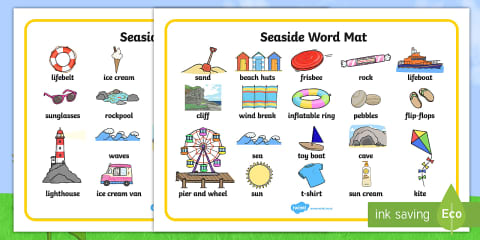 Seaside Colouring Sheets