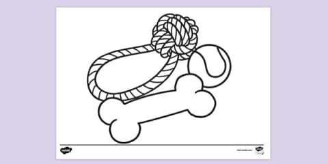 Dogs Colouring Page Jigsaw Puzzle
