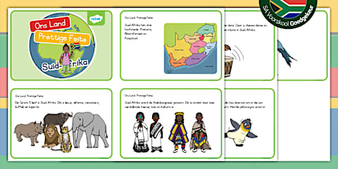 Afrikaanse Raaisels Feite Kaarte