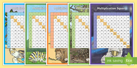 Tree Times Table Square Year 3 Multiplication Tables Number Square