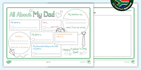 Preschool: Father's Day - All About Dad
