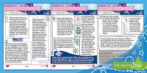 EYFS Ages 2-3 Creative Ways to Use Play Trays: Winter