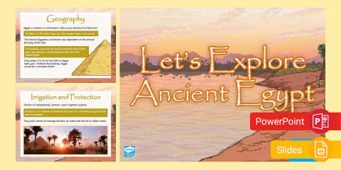 Ancient Egypt Bell Ringers for 6th-8th Grade PowerPoint & Google Slides