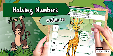 Halving Poster Math Doubling and Halving Poster