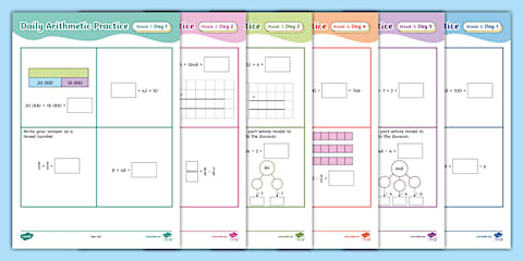 Year 5 Summer 1 Daily Arithmetic Practice Pack