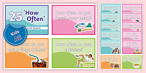 ESL How Often? Adverbs of Frequency [Teens, A1-A2]