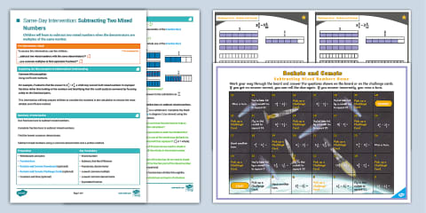 Year 5 Maths Same-Day Intervention Plan: Finding Missing Numbers