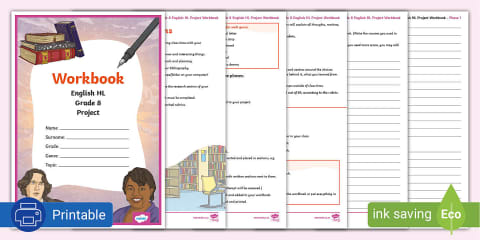 Grade 8 - English FAL - Writing and Presenting - Activity Sheet with ...