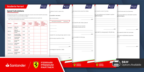 Scuderia Ferrari F1: Interpreting Distance-Time Graphs [Ages 11-16]