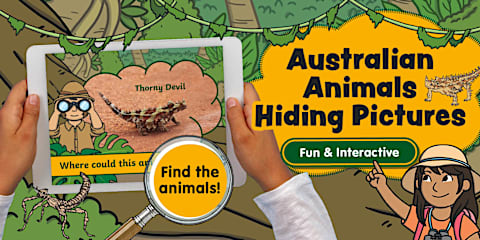 Spiders Powerpoint Habitats of Australia Flipbook Template