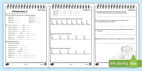 Maths Third/Fourth Class Multiplication Pack
