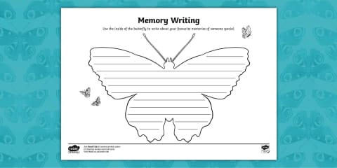 Butterfly Writing Template