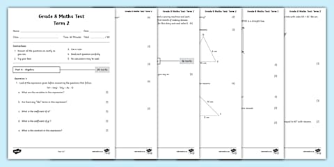 Grade 8 Maths Assignment Term 3