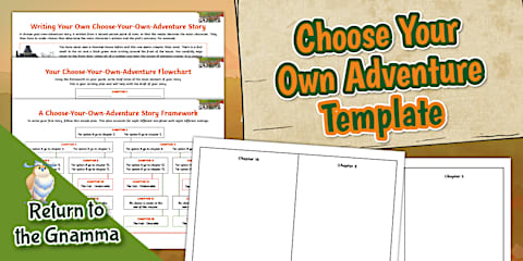 Choose your Own Adventure Writing Worksheets