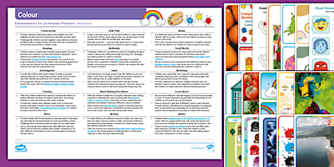 EYFS Colour Activity Planning and Continuous Provision Ideas and ...