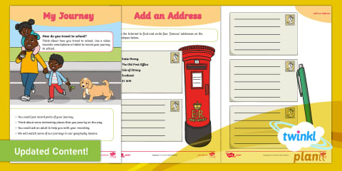 Geography: Our School: Fieldwork Around Our School Year 1 Lesson Pack 4
