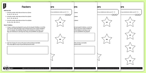 Factor Bug Activity Year 4 Factor Pairs PowerPoint Lesson Teaching Pack