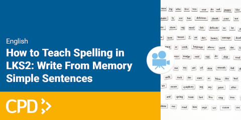 Writing Cpd How to Teach Handwriting: Key Stage One CPD Video