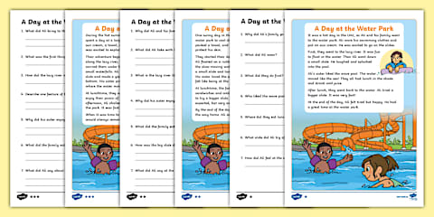 Sand Dunes KS1 Reading Comprehension Cards