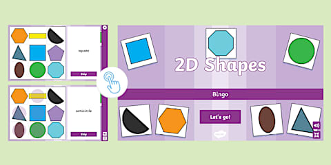 2D Shape Interactive Jigsaw Puzzle