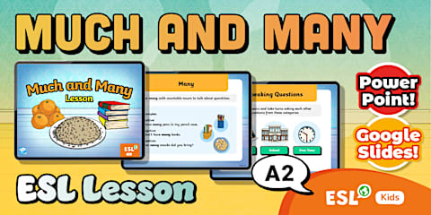 Much or Many? Activity Sheet