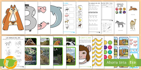 Control del lápiz: Trazos sobre dibujos - Animales de la Granja