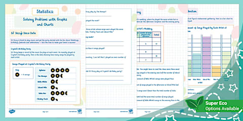 Statistics: Interpreting Graphs and Charts (Ages 8 - 9)