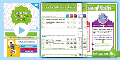 Perfect Tense - Verb Tenses Lesson Plan Ideas
