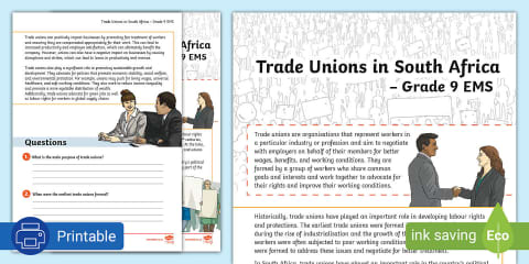 Grade 9 - EMS - Term 3 - Functions of a Business - Notes (CAPS Aligned)