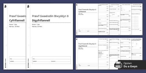 Mathamatig Beyond Cymru: CC4 Blwyddyn 7 Asesiad Mathemateg