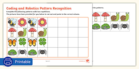 Grade R Coding and Robotics - Term 1 - Coding - Pattern Recognition ...