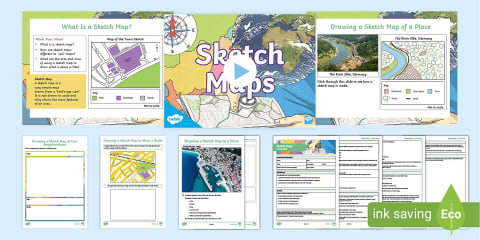 Drawing Map Sheet.pdf Drawing Sketch Maps PowerPoint | South Africa