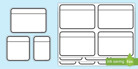 Single Rounded Flash Card Template Double-Sided Editable Flashcard Template
