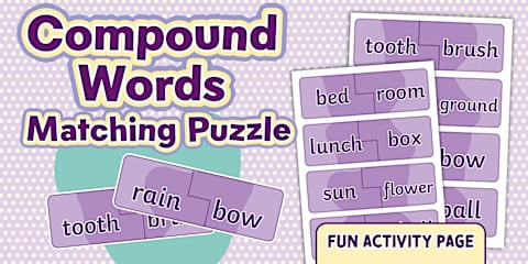Compound Words Interactive Matching Game