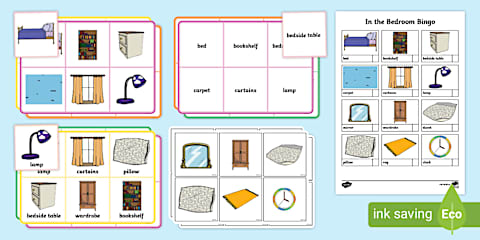 Bedroom Word Cards